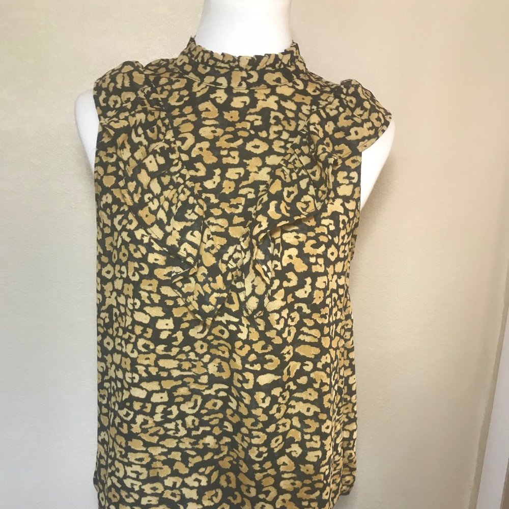 Leopard Sleeveless Blouse